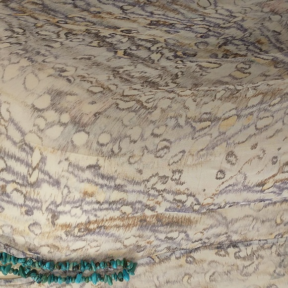 Meskita Etheral Silk Caftan Made in New York High Quality Designer Tunic Dress - Picture 3 of 11